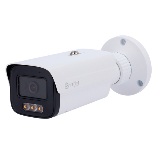 Telecamera Bullet IP Safire Smart 4 MP, ottica 3.6 mm, NightColor AI-ISP, audio, LED 30 m
