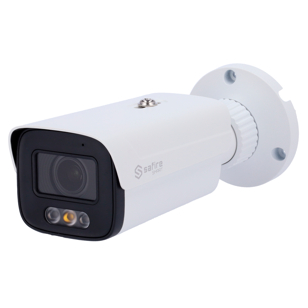 Telecamera Bullet IP Safire Smart 4 MP, ottica motorizzata 2.8-12 mm, AI, audio