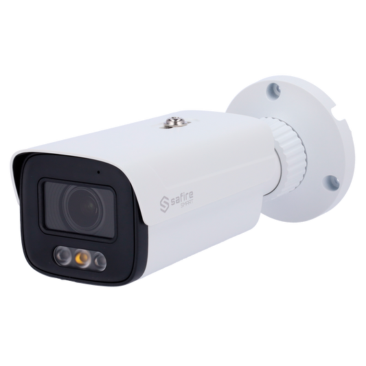 Telecamera Bullet IP Safire Smart 4 MP, ottica motorizzata 2.8-12 mm, AI, audio