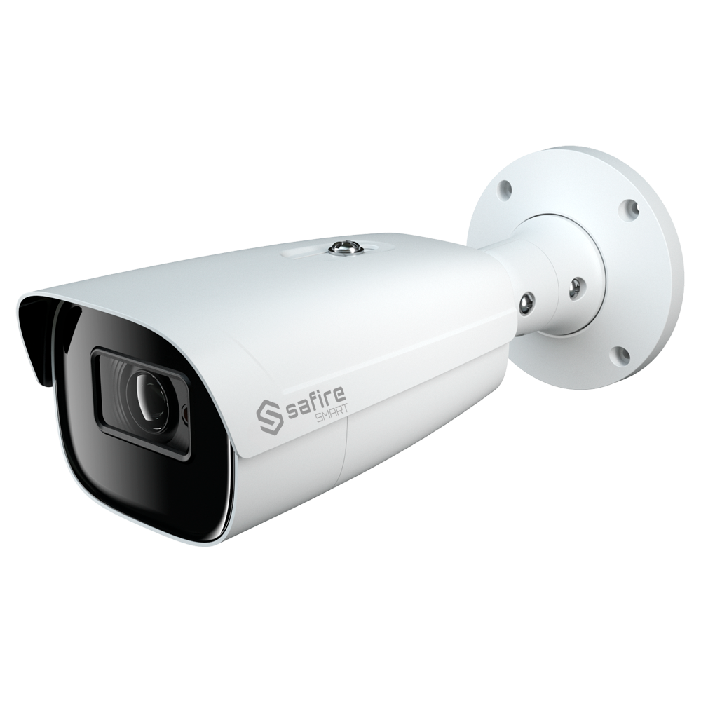 SF-IPB585ZA-4LPR-0832 Safire Smart - Telecamera Bullet IP gamma LPR -  4 Megapixel- Ottica motorizzata 8-32 mm | Audio | IR 100m - Riconoscimento targhe / Gestione liste