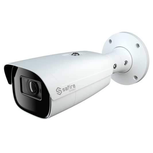 SF-IPB585ZA-4LPR-0832 Safire Smart - Telecamera Bullet IP gamma LPR -  4 Megapixel- Ottica motorizzata 8-32 mm | Audio | IR 100m - Riconoscimento targhe / Gestione liste