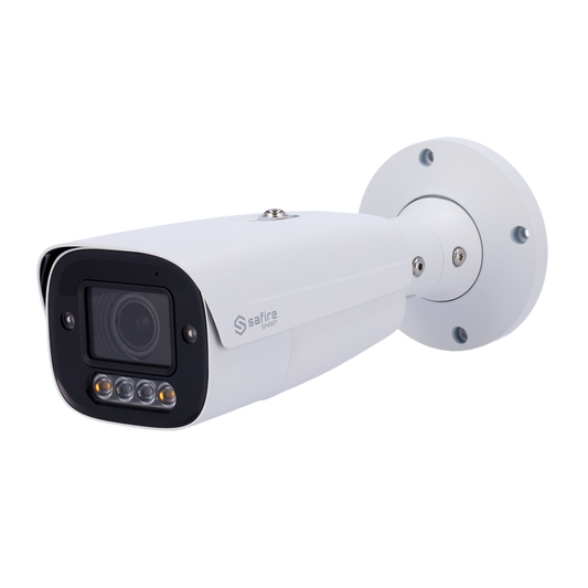 Telecamera Bullet IP Safire Smart 6 MP, ottica motorizzata 2.7-13.5 mm, AI, audio, IR 70 m