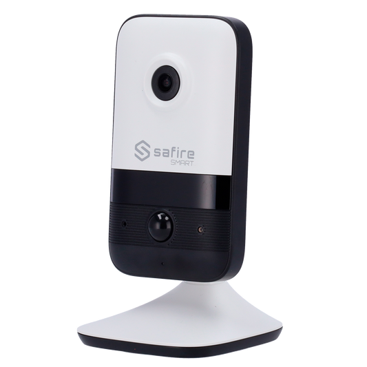 Telecamera Cube IP Safire Smart 4 MP, ottica 2.1 mm, Wi-Fi audio, IR 10 m