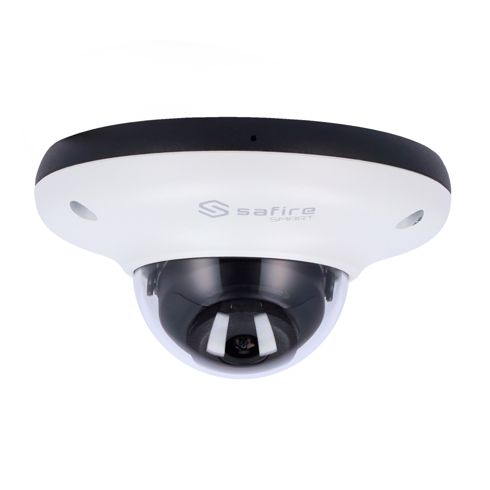 Safire Smart - Telecamera Dome IP gamma I1 IA Avanzata - Risoluzione 4 Megapixel (2592x1520) - Ottica 2.8 mm | Audio | IR 20m - IA Avanzata:Perimetro, Volto, Conteggio, Metadati - Waterproof IP66 | PoE (IEEE802.3af)