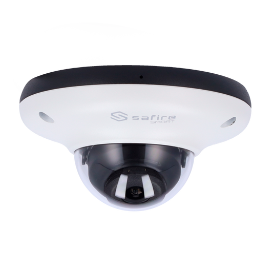 Safire Smart - Telecamera Dome IP gamma I1 IA Avanzata - Risoluzione 4 Megapixel (2592x1520) - Ottica 2.8 mm | Audio | IR 20m - IA Avanzata:Perimetro, Volto, Conteggio, Metadati - Waterproof IP66 | PoE (IEEE802.3af)