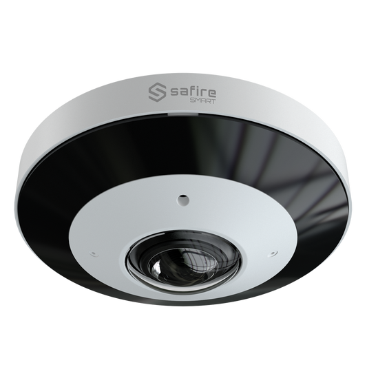 SF-IPD360A-12I1 Safire Smart - Telecamera Dome IP Fisheye  -  12 Megapixel - Ottica 1.65 mm, grandangolo 360°- Audio, Allarmi, Scheda MicroSD 256GB  | P2P 