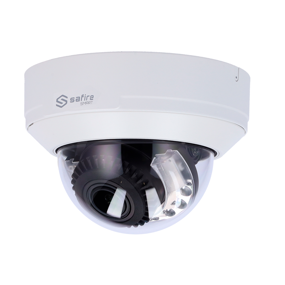 Telecamera Dome IP Safire Smart 4 MP, AI, audio, IR 50 m
