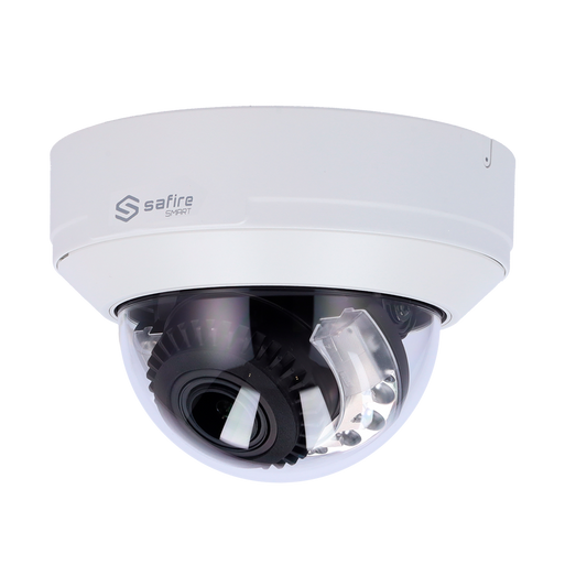 Telecamera Dome IP Safire Smart 4 MP, AI, audio, IR 50 m