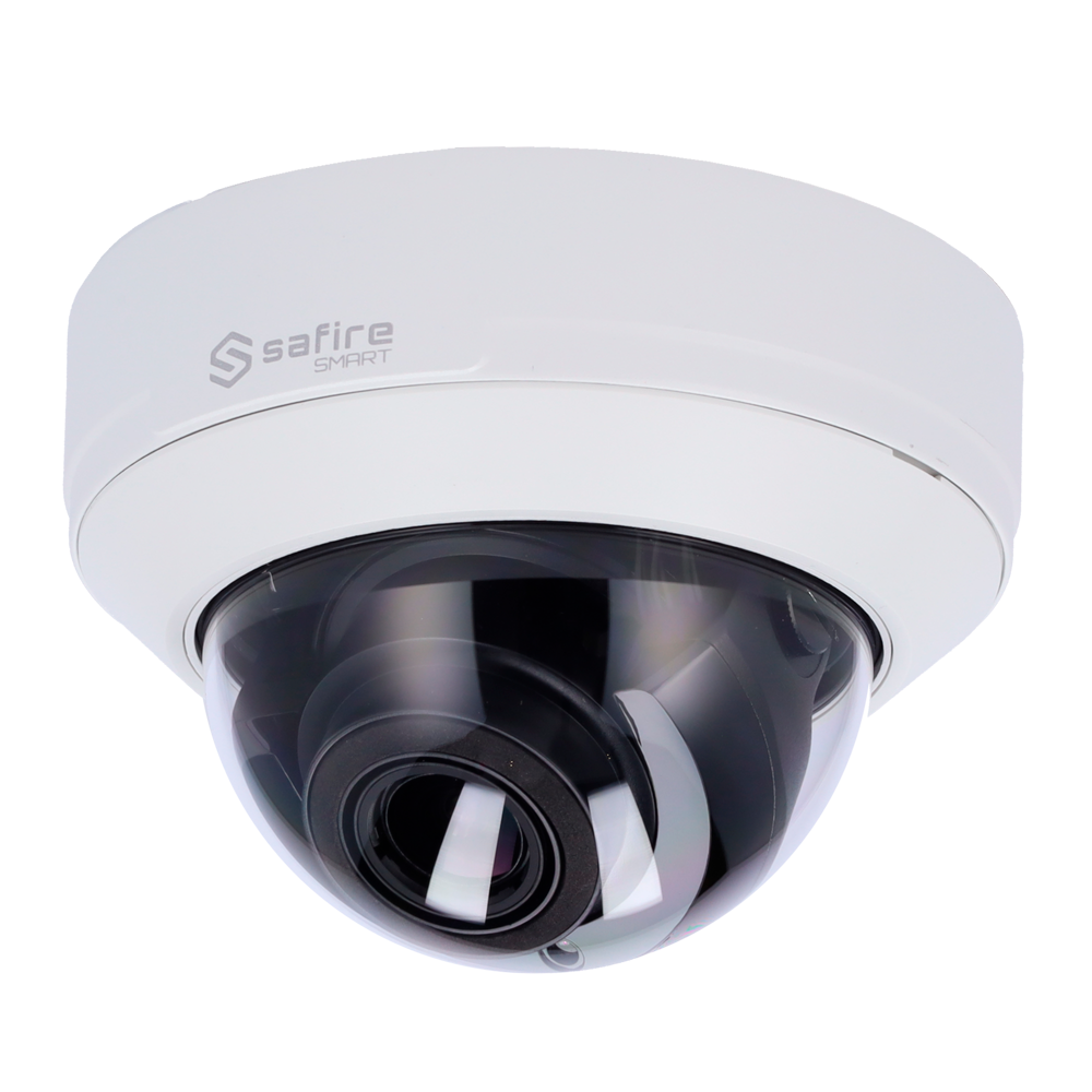 Safire Smart - Telecamera Turret IP gamma I1 IA Avanzata - Risoluzione 4 Megapixel (2592x1520) - Ottica Motorizzata 2.8~12mm | Microfono | IR 50m - IA Avanzata:Perimetro, Volto, Conteggio, Metadati - Waterproof IP67 | PoE (IEEE802.3af)