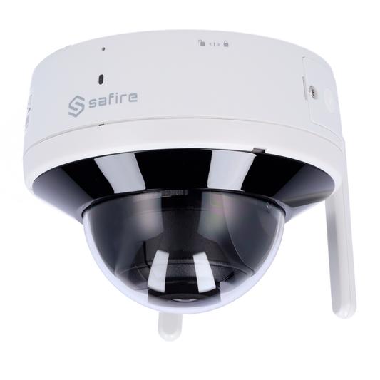 Telecamera Dome IP 4 Megapixel - 1/2.7" Progressive Scan CMOS - WIFI con connessione Hotspot - Compressione H.265+ / H.265 - Ottica 2.8 mm - Audio Bidirezionale | WDR - Registrazione su scheda Micro SD