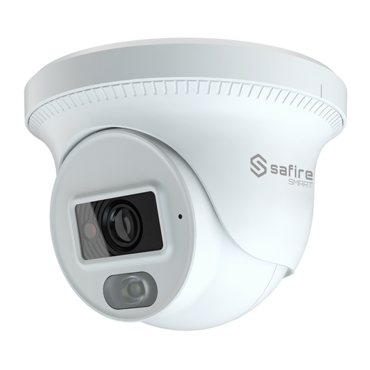 Safire Smart - Telecamera Turret IP gamma B1 Night Color - Risoluzione 2 Megapixel (1920x1080) - Lente 2.8 mm | Mircofono integrato - Led bianco portata 20 m | PoE (IEEE802.3af) - Impermeabilità  IP67