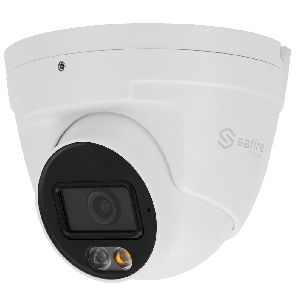 Telecamera Turret IP Safire Smart 6 MP, ottica 2.8 mm, AI, audio