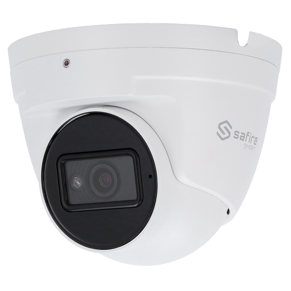 SF-IPT020A-6I1 Safire Smart - Telecamera Dome IP gamma I2 IA Avanzata -  6 Megapixel- Ottica 2.8 mm | Audio | IR 30m | MIC - IA Avanzata: Metadati video e Riconoscimento. Facciale 