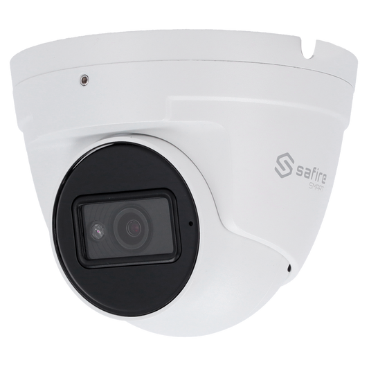 SF-IPT020A-6I1 Safire Smart - Telecamera Dome IP gamma I2 IA Avanzata -  6 Megapixel- Ottica 2.8 mm | Audio | IR 30m | MIC - IA Avanzata: Metadati video e Riconoscimento. Facciale 