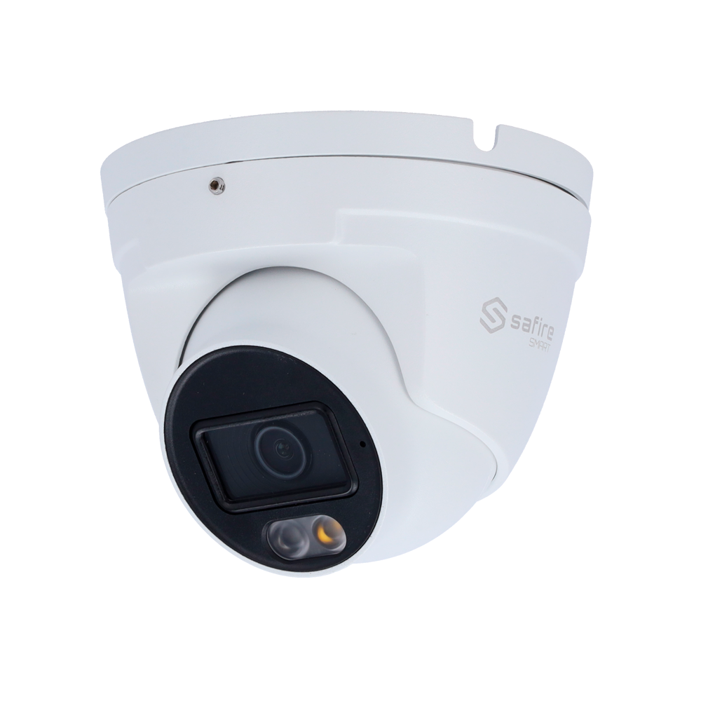 Telecamera Turret IP Safire Smart 8 MP, ottica 2.8 mm, AI, audio
