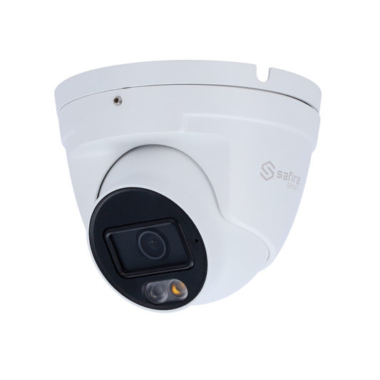 Telecamera Turret IP Safire Smart 8 MP, ottica 2.8 mm, AI, audio