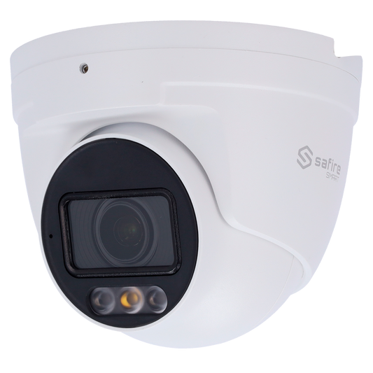 SF-IPT511ZA-4E1-DL Safire Smart - Telecamera Turret IP gamma E1 AI -  4 Megapixel  - Ottica Motorizzata 2.8~12mm | IR;Led fino a 50m - IA: Classificazione di persone e veicoli  | P2P