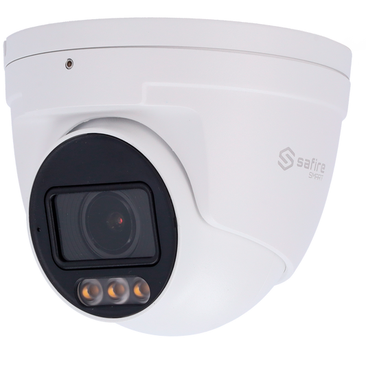 Telecamera Turret IP Safire Smart 4 MP, NightColor AI-ISP, audio, LED 30 m
