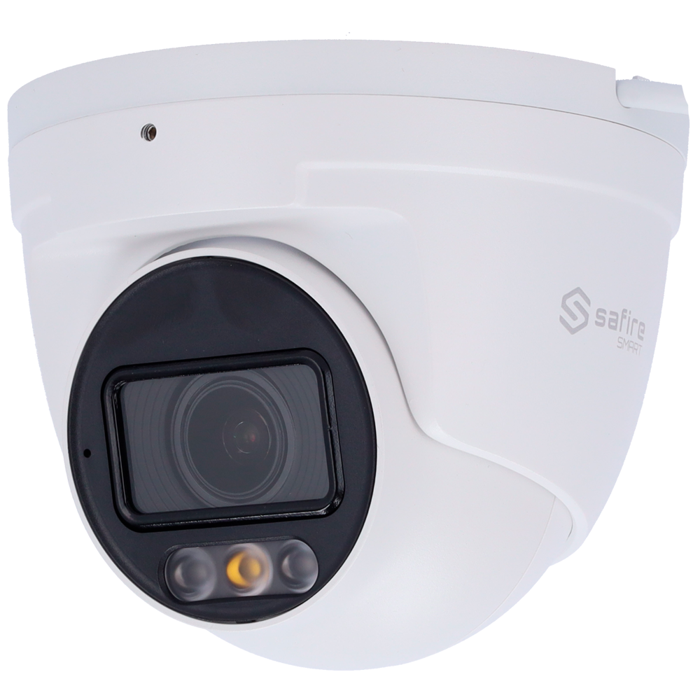 Telecamera Turret IP Safire Smart 8 MP, NightColor, AI, audio, IR 50 m