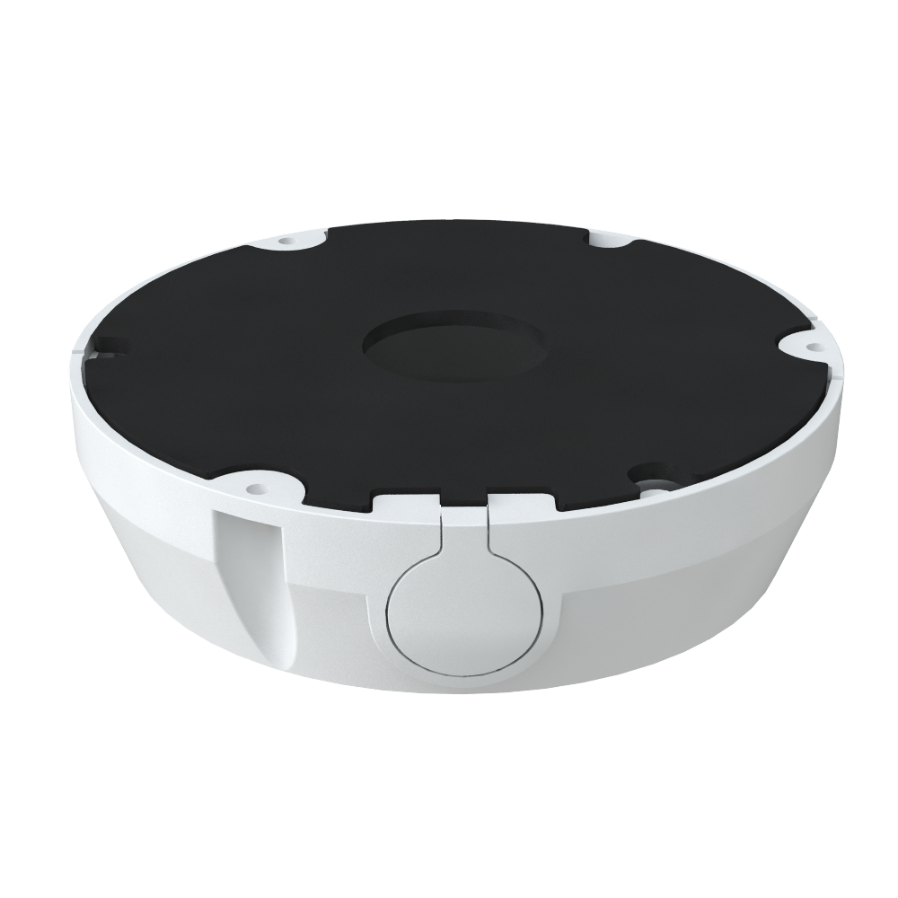 Scatola di giunzione Safire Smart - Per telecamere dome - Adatto per uso in esterni - Installazione a tetto o parete - Diametro base 154.5 mm - Passacavo