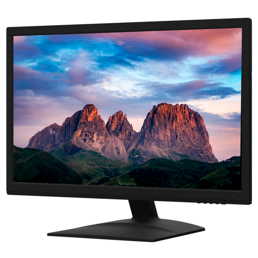 Monitor SAFIRE LED HD PLUS 19.5" - Progettato per la videosorveglianza - Risoluzione 1600x900 - Formato 16:9 - Ingressi: 1xHDMI, 1xVGA, 1xAudio