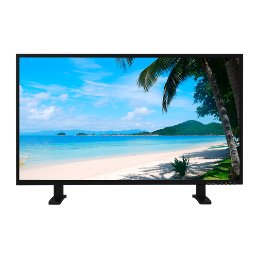 Monitor SAFIRE LED 43" - Progettato per la videosorveglianza 24/7 - Risoluzione 4K (3840x2160) - Formato 16:9  - 3xHDMI, 1xUSB - Altoparlanti e uscita auricolari