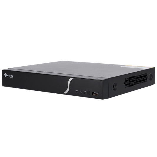 SF-NVR6108-8P-B2 Safire Smart Videoregistratore NVR per telecamere IP 8 Canali Risoluzione fino a 8 Mpx Uscita HDMI 4K e VGA / 1HDD - Rilevamento dei volti / Ricerche intelligenti