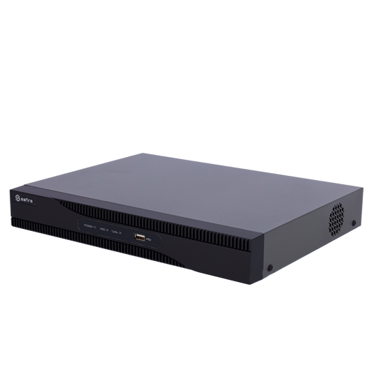 Videoregistratore NVR per telecamere IP - 16 CH video - Compressione H.265+ - Risoluzione massima 8Mpx - Larghezza di banda 160 Mbps - Uscita HDMI 4K e VGA - Ammette 1 hard disk