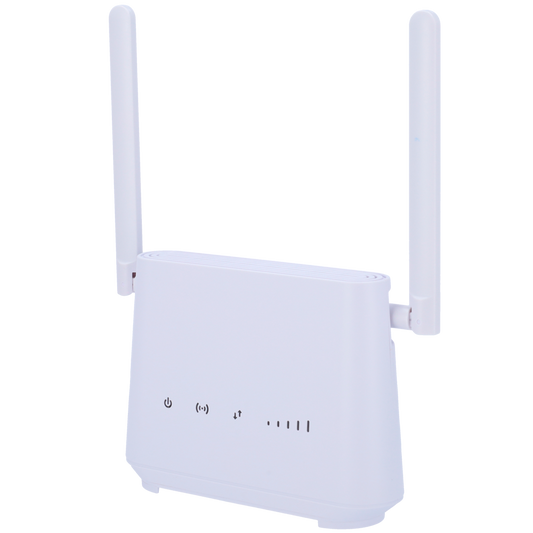 Router Safire 4G 300Mbps Download 50Mbps Upload - Porte RJ45 10/100/1000Mbps - Wi-Fi 5 Dual Band AC1200Mbps (867Mbps+300Mbps) - Fino a 64 connessioni WiFi simultanee (32+32) - Batteria 7.4V 2000 mAh fino a 4h di autonomia - Slot per scheda micro SIM