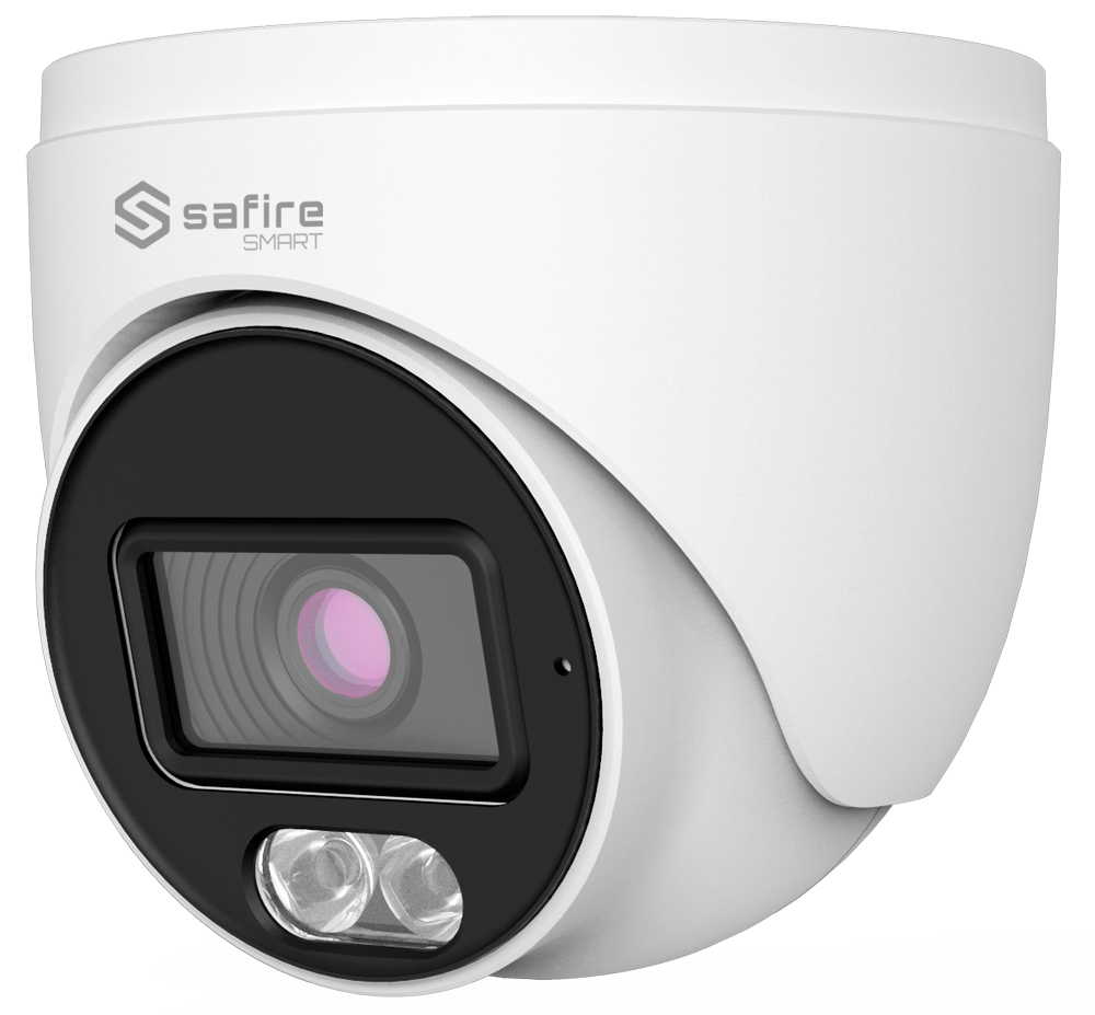 Safire Smart - Telecamera Turret 4 in 1 Gamma B1 - 2 Mpx (1920x1080) , 1/2.8" CMOS  - Ottica 2.8mm | Illuminazione LED bianca 20 m - DWDR, HLC, BLC, AGC - Waterproof IP67