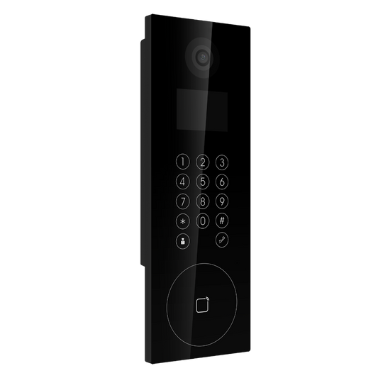 Videocitofono IP per appartamenti - Telecamera 2Mpx | Audio bidirezionale - Monitor 3,5" e tastiera tattile - APP mobile tramite Monitor - Accesso tramite codice o scheda MF - Fino a 500 reparti IP