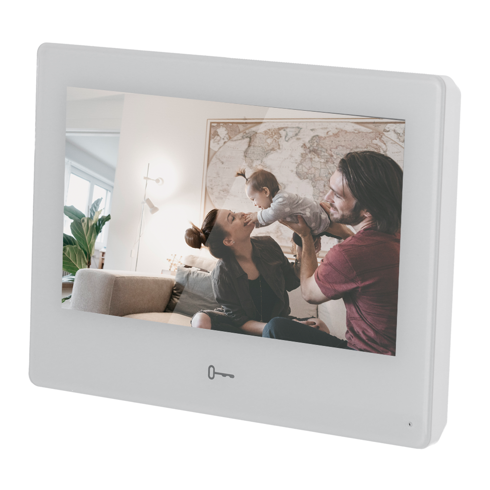 Monitor per videocitofono - Schermo TFT di 7" - Audio bidirezionale - TCP/IP, WiFi e SIP - Installazione di 2 applicazioni Android - Montaggio in superficie
