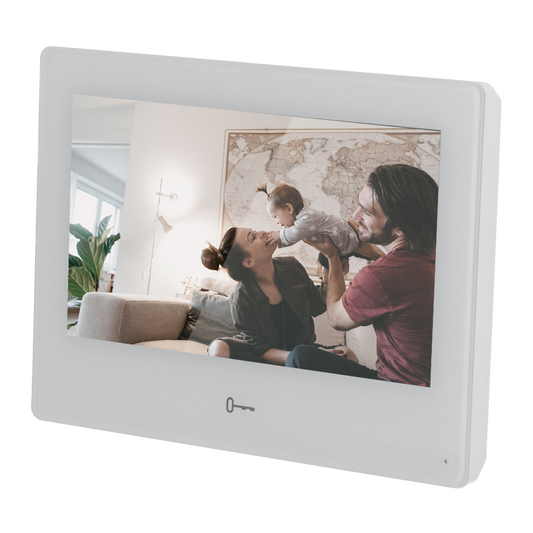 Monitor per videocitofono - Schermo TFT di 7" - Audio bidirezionale - TCP/IP, WiFi e SIP - Installazione di 2 applicazioni Android - Montaggio in superficie