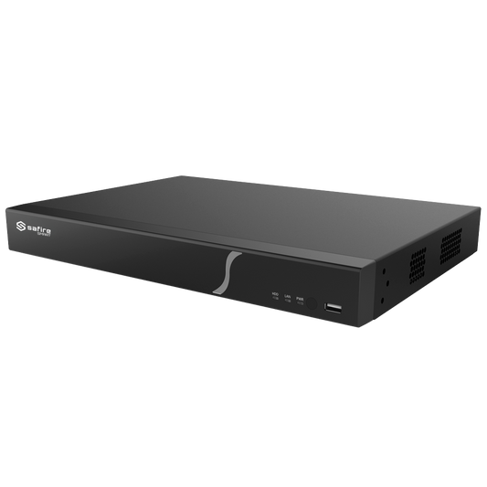 Safire Smart - Videoregistratore analogico XVR Serie 8 - 8CH HDTVI/HDCVI/HDCVI/AHD/CVBS/CVBS/ 8+8 IP - Uscita HDMI 4K e VGA / 2 HDD - Risoluzione massima 4K (6FPS) - Audio / Allarmi