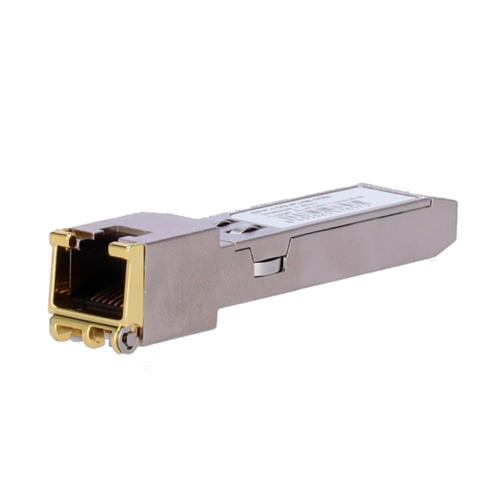 Modulo Transceiver SFP+ - Porta in rame con connettore RJ45 - Velocità  supportate 10/5/2,5/1Gbps - Distanza fino a 30m a 10Gbps - Standard di efficienza IEEE 802.3az - Alloggiamento in metallo