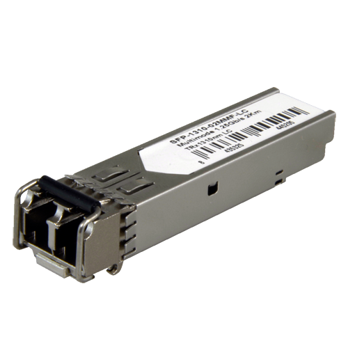 Modulo Transceiver SFP - TRx 1310 nm - Fibra multimodale - Connettore LC duplex - Massimo 2 km - 1.25Gb/s - 1000Base-LX