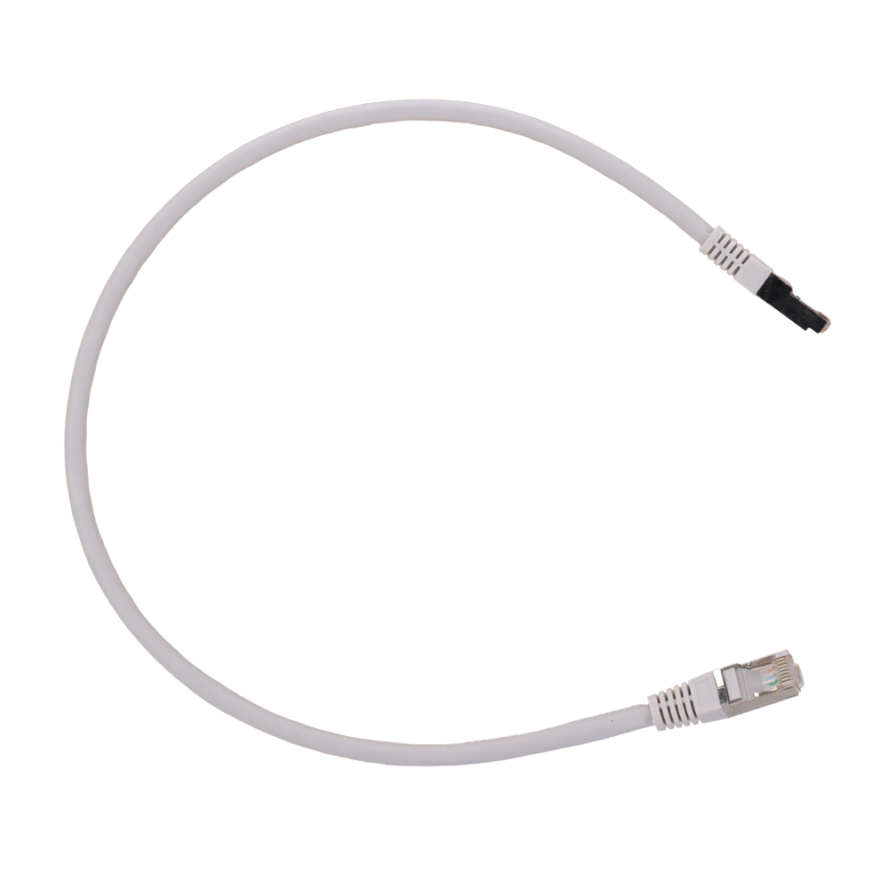 Safire - Cavo patch S/FTP Cat. 6A RJ45 0,5 m bianco - SFTP6A-H-05W