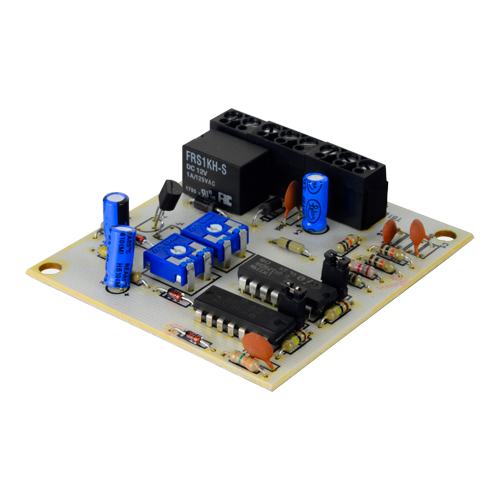 Scheda di analisi elettronica FDP - Per i rilevatori di impatto IB5 - 2 ingressi (sensibilità  regolabile e indipendente) - 1 uscita Relè NO/NC - Alimentazione 12~14 VDC