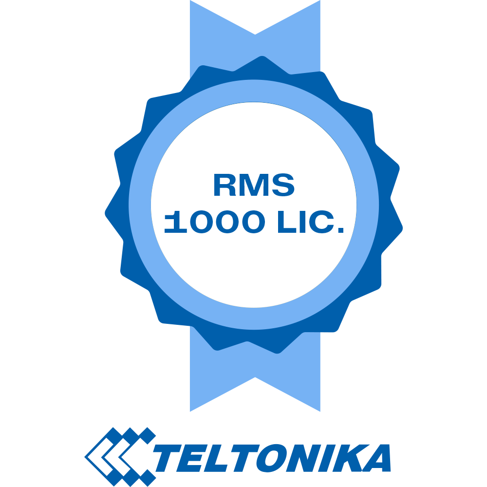 Licenze Piattaforma Teltonika RMS - Pack di 1000 Licenze (Crediti) - Monitoraggio remoto Router Teltonika - Configurazione remota Router Teltonika - Gestione Telnet / SFTP / SSH / HTTP / HTTPS - 1 La licenza consente la gestione di 1 router per 1 mese