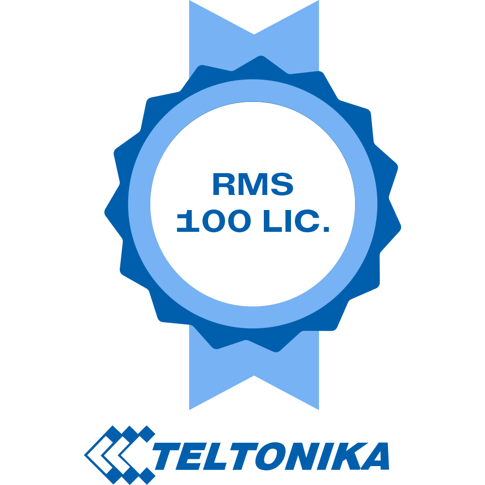 Licenze Piattaforma Teltonika RMS - Pack di 100 Licenze (Crediti) - Monitoraggio remoto Router Teltonika - Configurazione remota Router Teltonika - Gestione Telnet / SFTP / SSH / HTTP / HTTPS - 1 La licenza consente la gestione di 1 router per 1 mese