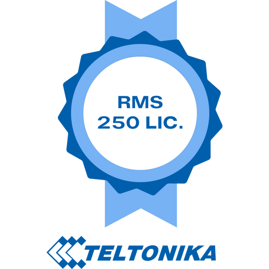 Licenze Piattaforma Teltonika RMS - Pack di 250 Licenze (Crediti) - Monitoraggio remoto Router Teltonika - Configurazione remota Router Teltonika - Gestione Telnet / SFTP / SSH / HTTP / HTTPS - 1 La licenza consente la gestione di 1 router per 1 mese