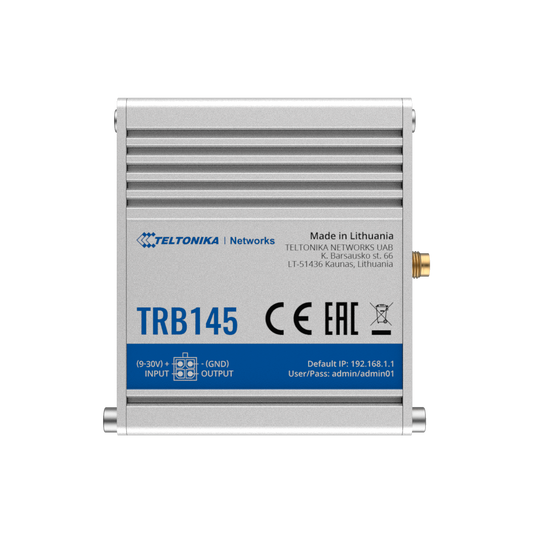 Teltonika Gateway 4G Industrial - 4G Cat 1 / 3G / 2G - Porta RS485 - Connettore Micro USB - Design compatto