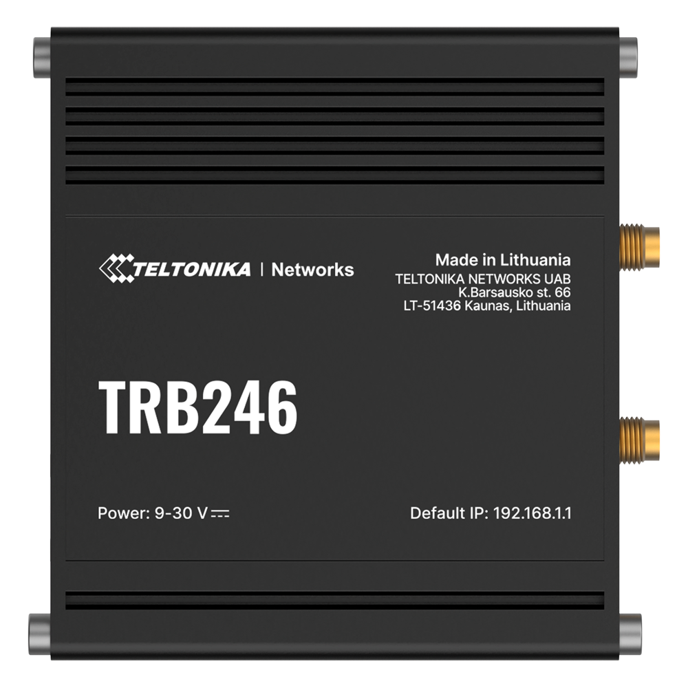 Teltonika - Gateway industriale 4G LTE dual SIM con GNSS e RS232/RS485 - TK-TRB246