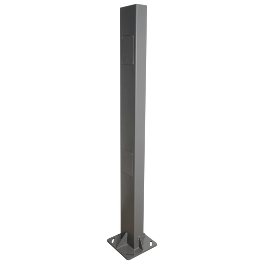 Supporto verticale universale - Adatto a piùtipi di dispositivi - Doppio accesso all'installazione - Realizzato in acciaio - Installazione esterna o interna - Robusto e versatile