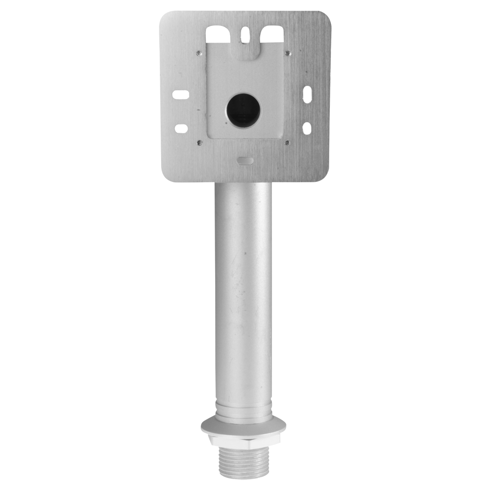 Supporto del tornello per controllo accessi - Piastra universale con fori di adattamento - Composto da due elementi - Compatibile con i dispositivi Safire - Misure: 214.5mm (I) x 45mm (H) x 27mm (P) - Fabbricato in alluminio
