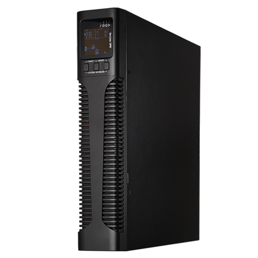 UPS online per installazione a rack o a torre - Potenza 1000VA/900W - 2 uscite SAI/UPS protette - Tempo di ricarica 4h  90% - Hot swappable - 2 batterie di piombo-acido ermetiche