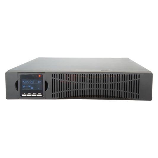 UPS online per installazione a rack o a torre - Potenza 3000VA/2700W - 2 uscite SAI/UPS protette - Tempo di ricarica 4h  90% - Hot swappable - 6 batterie di piombo-acido ermetiche