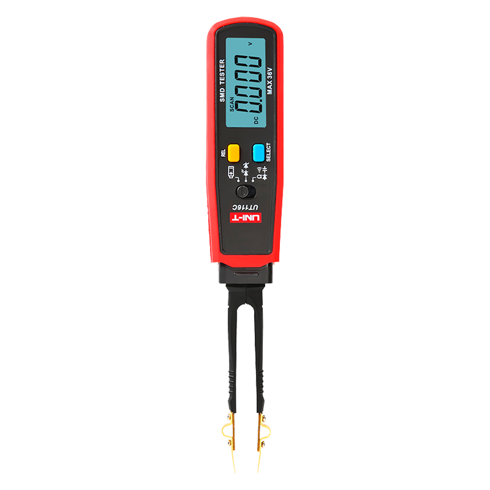 Tester digitale per componenti SMD - Display fino a 6000 conteggi - Misurazione della resistenza e della capacitanza - Test di continuità  | Test dei diodi - Test di batteria