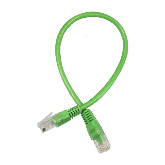 Cavo UTP Safire - Ethernet - Connettori RJ45 - Categoria 5E - 0.3 m - Colore verde