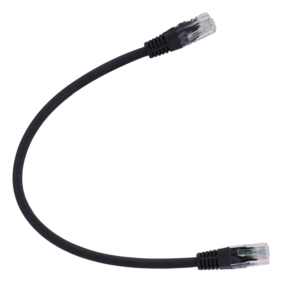 Safire - Cavo patch UTP Cat. 6 RJ45 0,3 m nero - UTP6-H-03BK